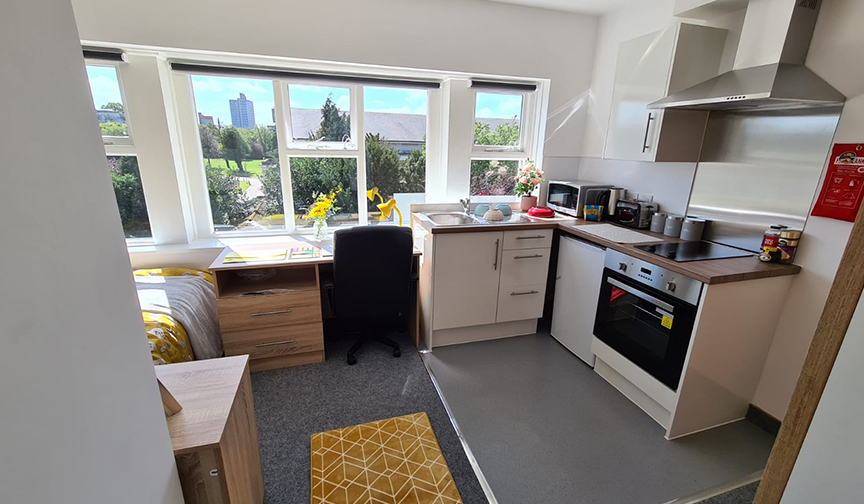 Student studio in Salisbury Road, Leicester